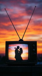 Silhouette TV Sunset Dance