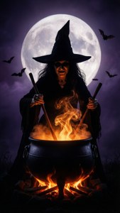 Silhouette Witch Brew