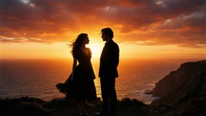 Silhouettes on the Cliff