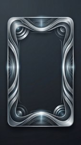 Silver Abstract Tech Frame