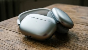Silver AirPods Max with Case