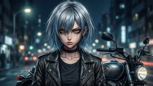 Silver-Blue Rebel