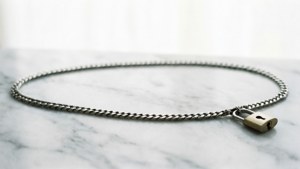 Silver Chain with Lock