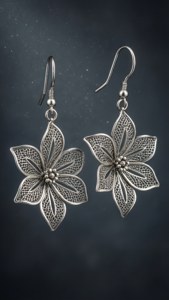 Silver Floral Filigree