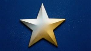 Silver Gold Star Offcenter