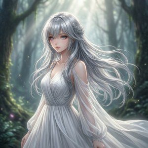 Silver Hair Forest Spirit