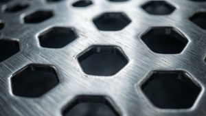 Silver Hexagonal Perforation