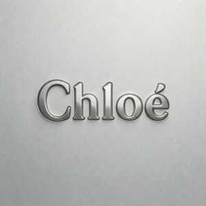 Silver Logo on Gray Texture