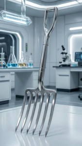 Silver Sci-Fi Pitchfork
