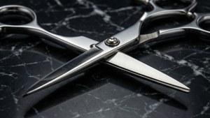 Silver Scissors Close-Up