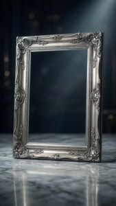 Silver Scroll Frame