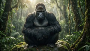 Silverback in the Mist