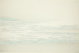 Silvered Waves Against a Beach, from the series "Worlds of Things (Momoyogusa)"