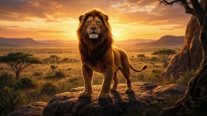 Simba King at Dawn
