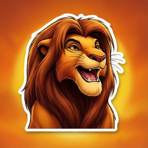 Simba Roar Sticker