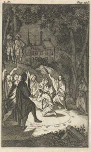 Simon, de verliefde kok, bij de waarzegster