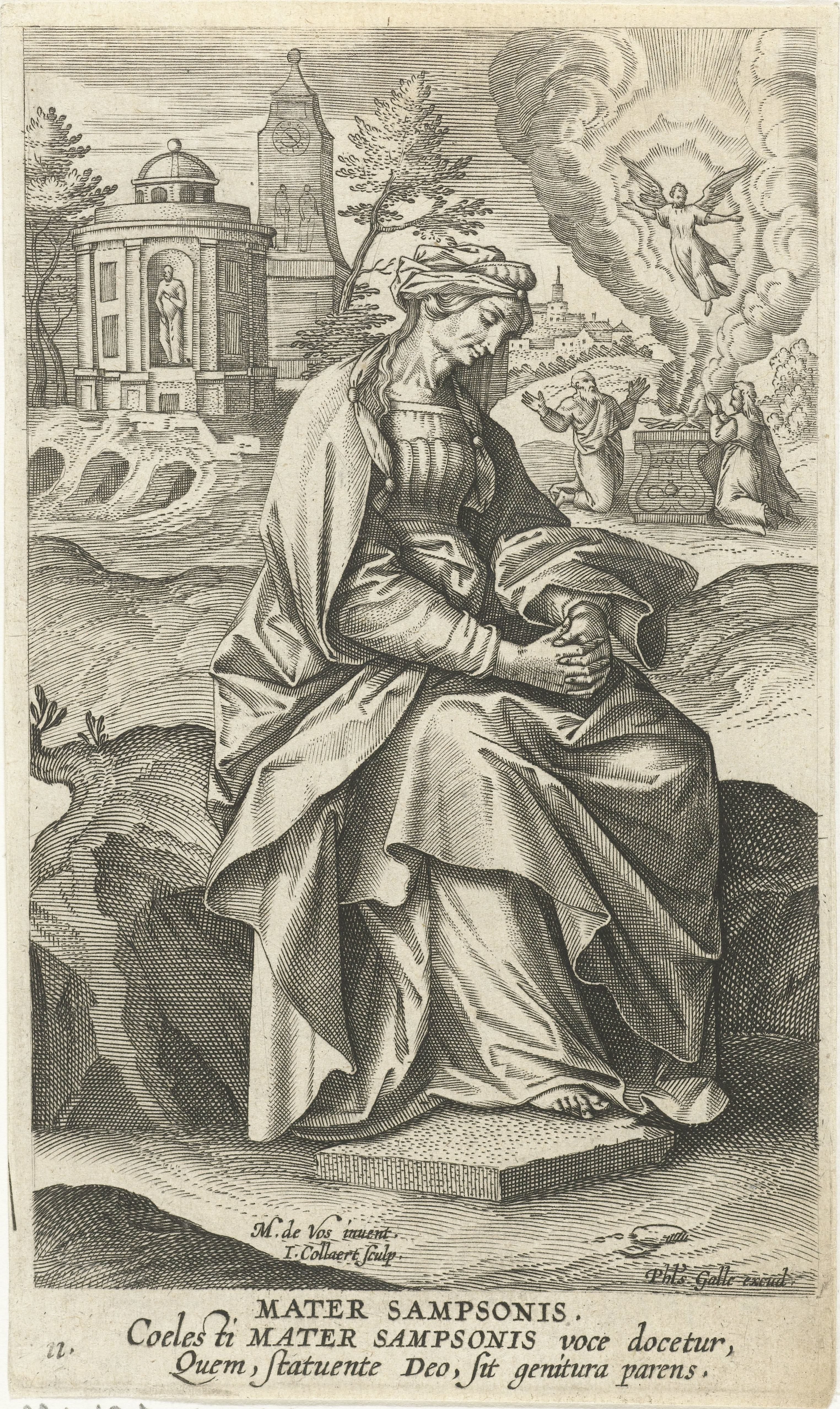 Simsons moeder by Jan Collaert (II)