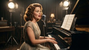Singing at the Piano