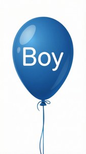 Single Blue Balloon