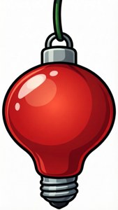 Single Red Bauble Light
