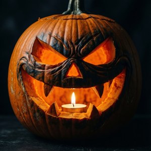 Sinister Pumpkin Close-up