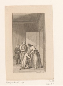 Sir Franklin knielt en kust Klara op de hand