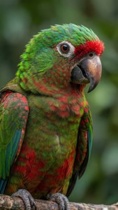 Sisserou Parrot Close-up