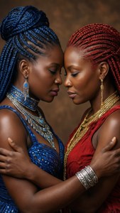 Sister Queens Embrace