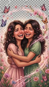 Sisterly Reunion Hug