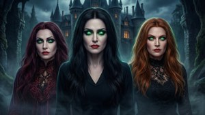 Sisters with Glowing Eyes