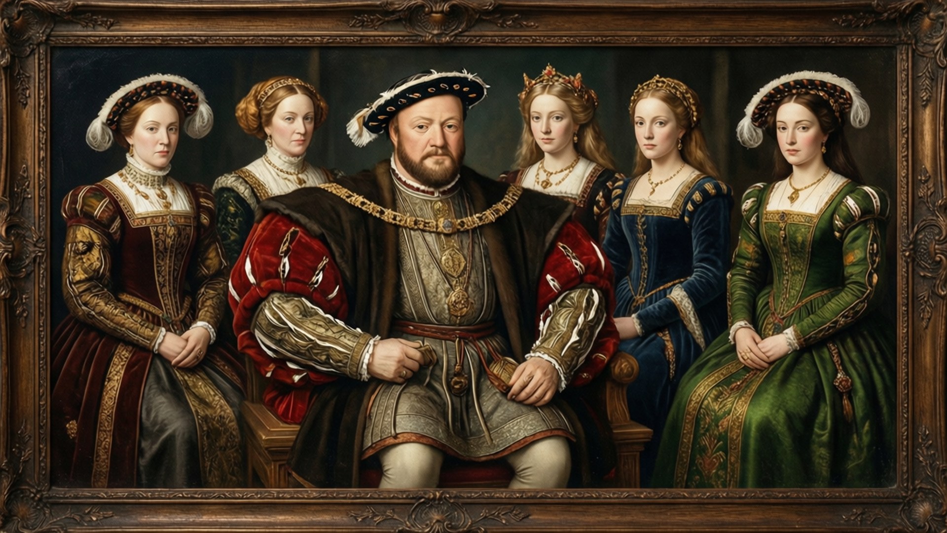 Six Wives Portrait by Wallpapers.art Studio