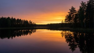 Skövde Lake Sunset