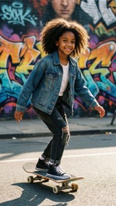 Skateboarding Queen