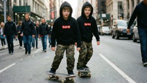 Skateboarding Supreme Duo