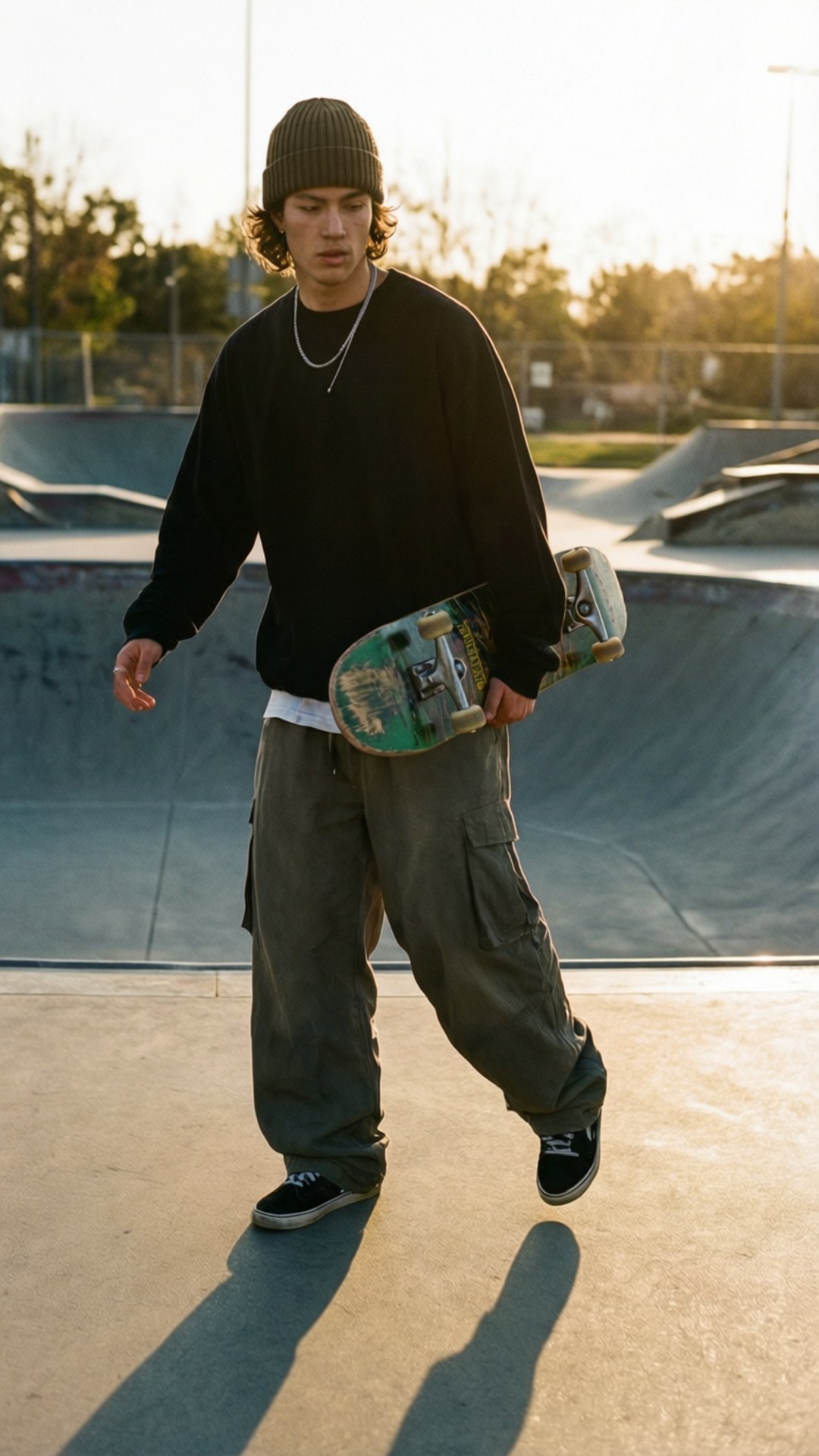 Skatepark Golden Hour by Wallpapers.art Studio