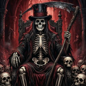 Skeletal Grim Reaper Throne