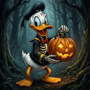 Skeleton Donald Lantern
