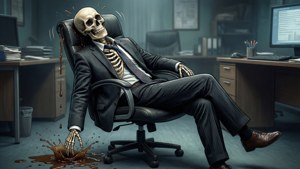 Skeleton Office Faint