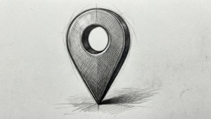 Sketch Crosshatch Pin