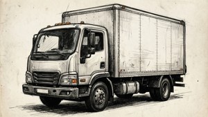 Sketch Delivery Truck