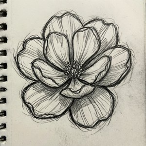 Sketch Flower Outline