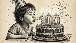 Sketch of 100th Cake