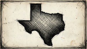 Sketch Texas Silhouette