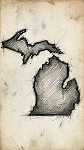 Sketched Michigan