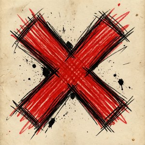 Sketchy Red X