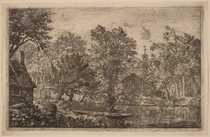 Skiff at a River Bank