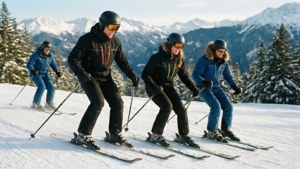 Skiing Down the Mountain