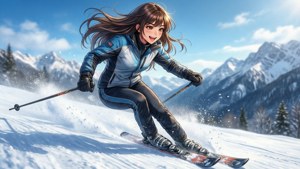 Skiing Monika