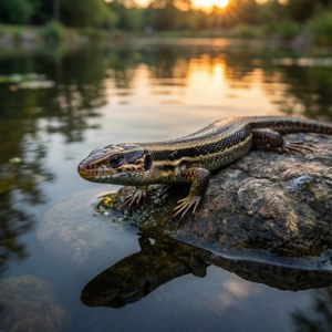 Skink at Sunset Pond