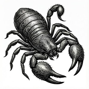Skorupi Line Art